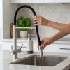 Pure.Sink Elite Steel Flex 3-way Stainless Steel Kitchen Faucet with Flexible Spout and Filtered Water PS8110-02